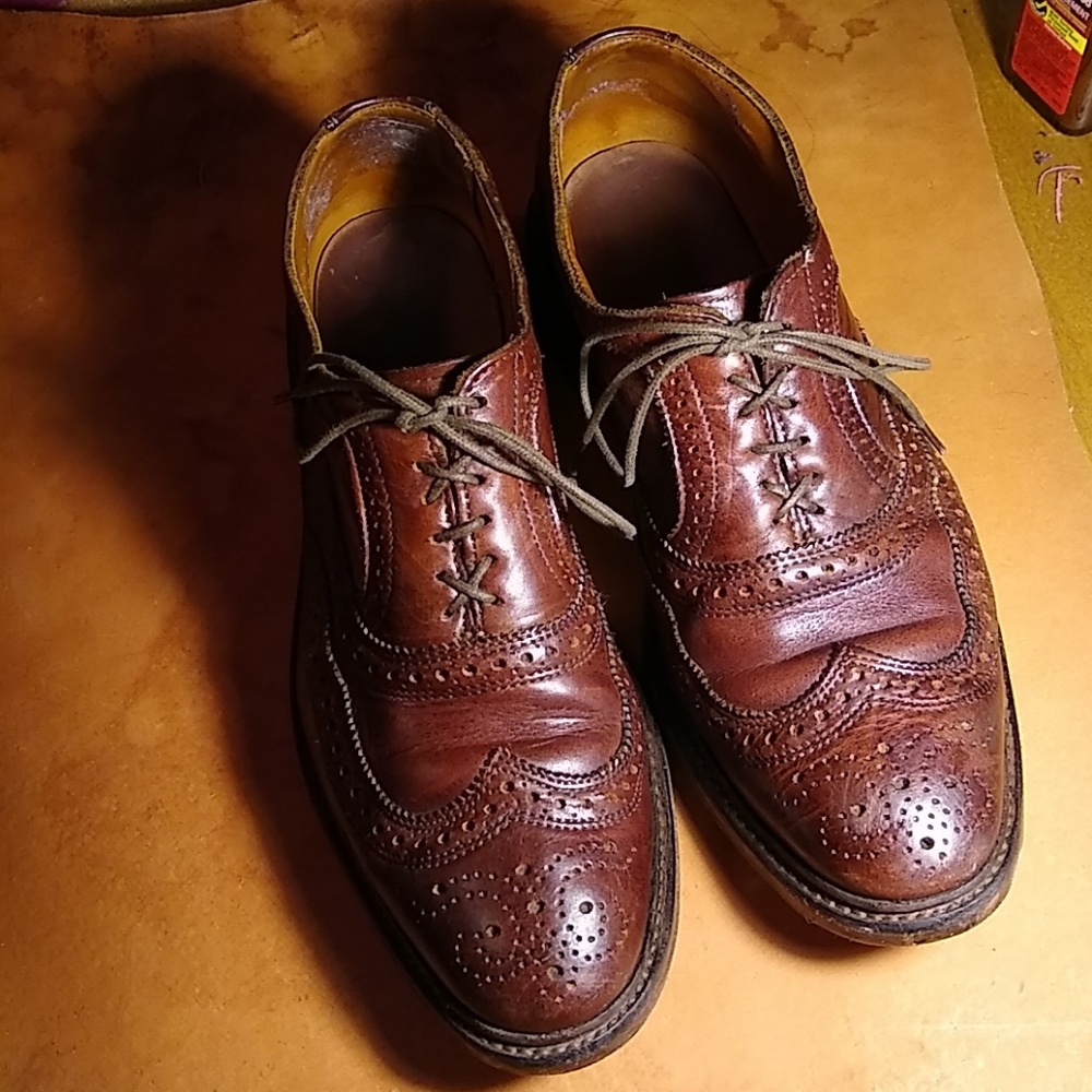Allen Edmonds Brown Wingtip Brogues